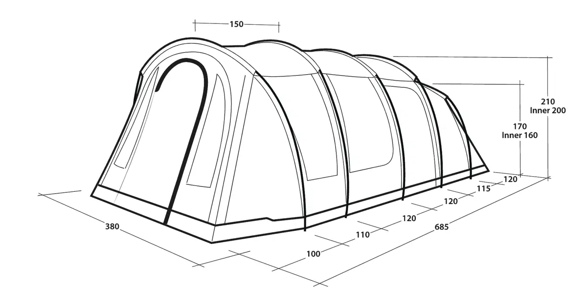 Outwell Carolina 6 Tent 2026 - Image 7