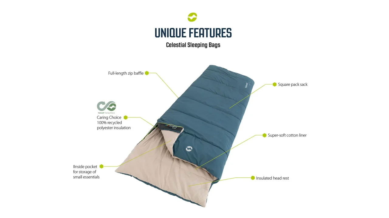 Outwell Celestial Lux Double Sleeping Bag - Image 7