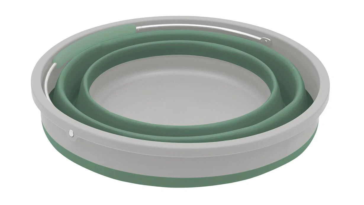 Outwell Collaps Round Bucket with Lid -  Shadow Green - Image 3