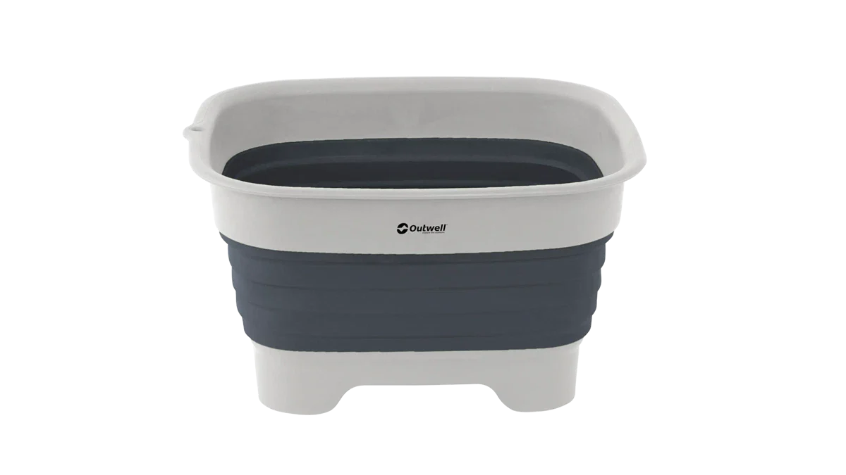 Outwell Collaps Wash Bowl with Drain - Navy NIght
