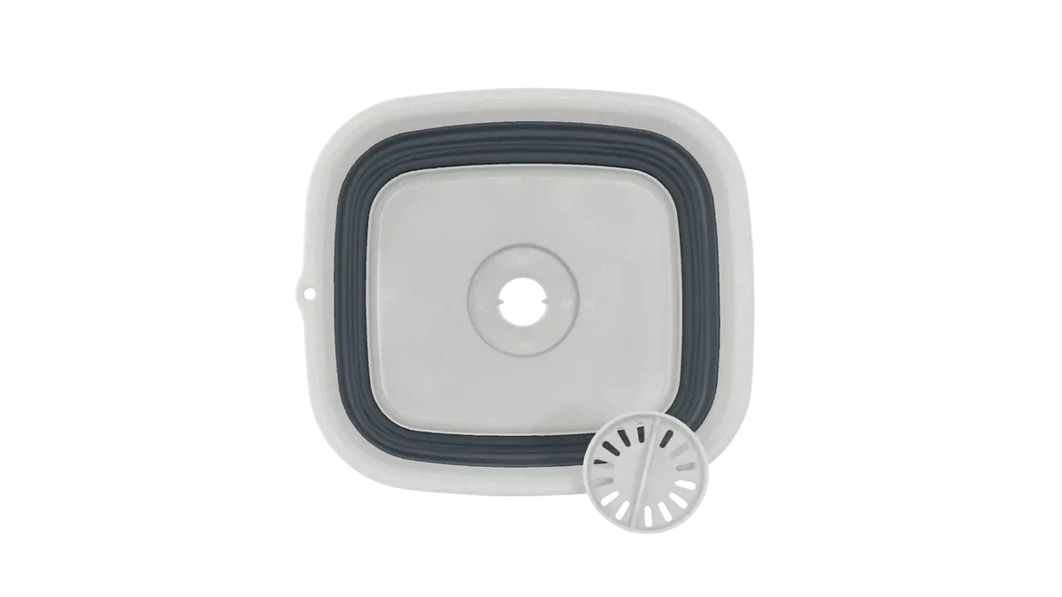 Outwell Collaps Wash Bowl with Drain - Navy NIght - Image 3