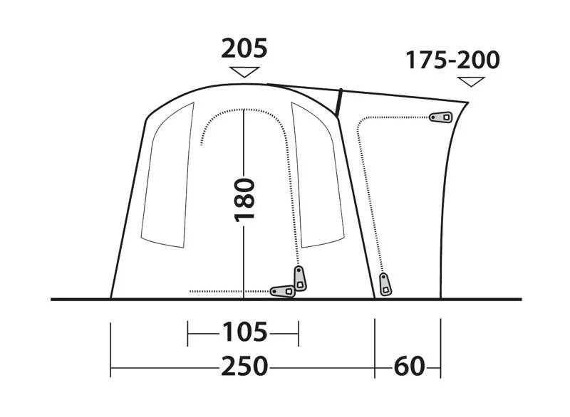 Outwell Daytona Air Drive Away Awning 2026 - Image 6