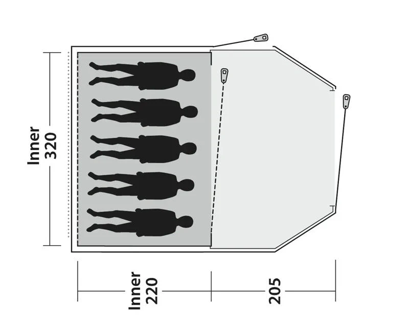 Outwell Earth 5 Plus Tent 2025 - Image 5
