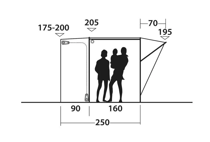 Outwell Fresno Drive Away Awning 2025 - Image 7