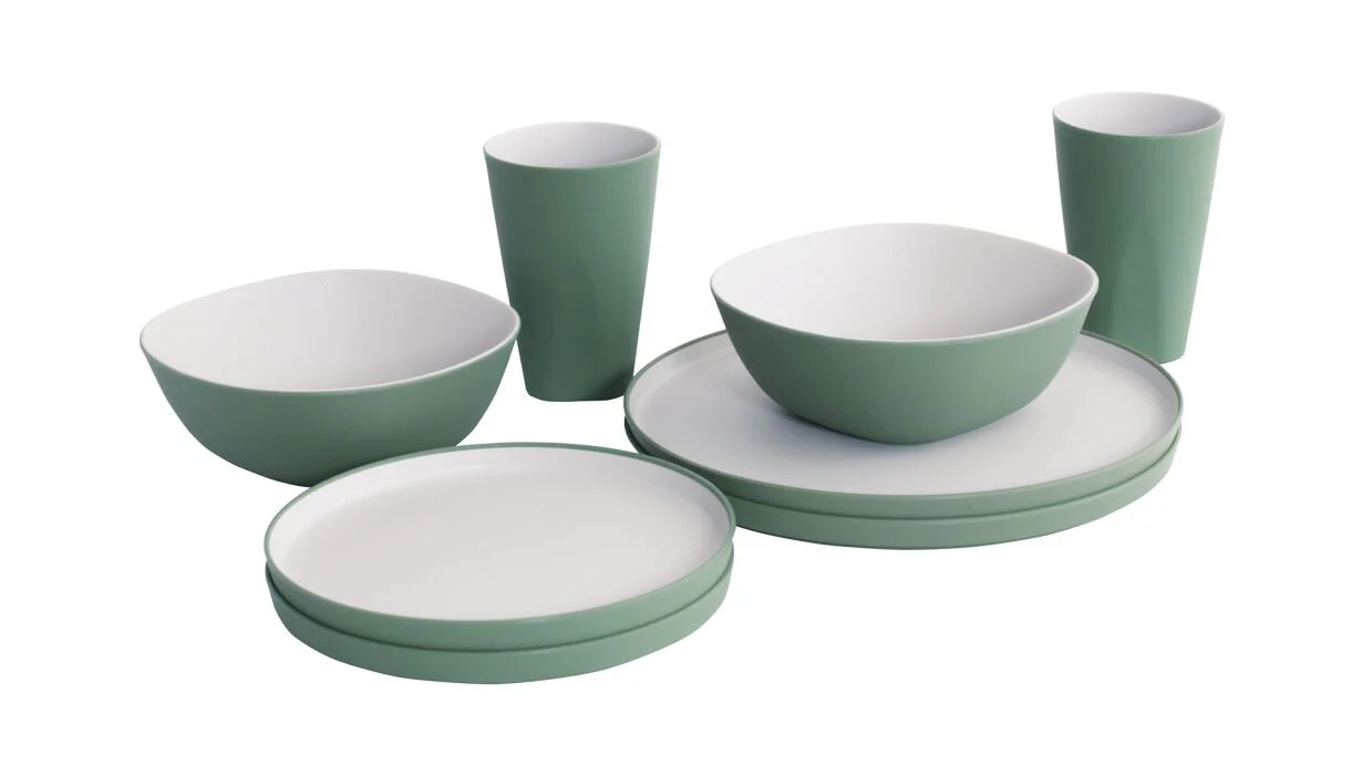 Outwell Gala 2 Person Dinner Set Shadow Green - Image 2