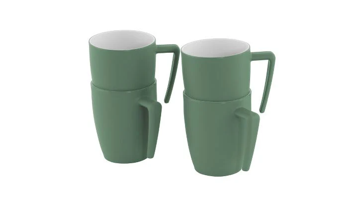 Outwell Gala 4 Person Cup Set Shadow Green - Image 2