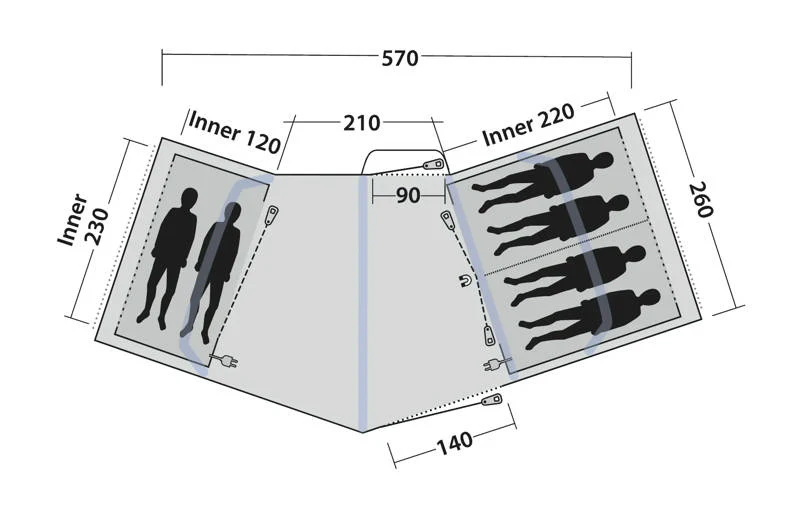 Outwell Hartford 6 Air Tent 2025 - Image 3