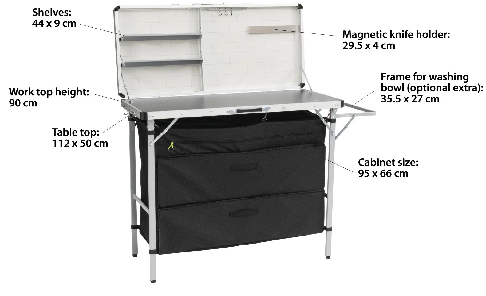 Outwell Magante Camping Kitchen - Image 2