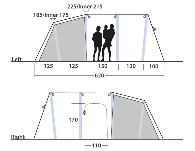 Outwell Montana 6 Air Tent 2025 - Image 4