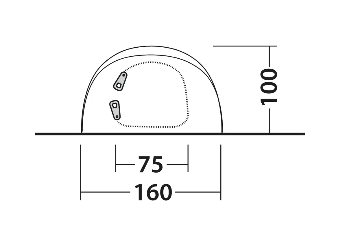 Outwell Nexion 2 Pop Up Tent - Ocean - Image 4