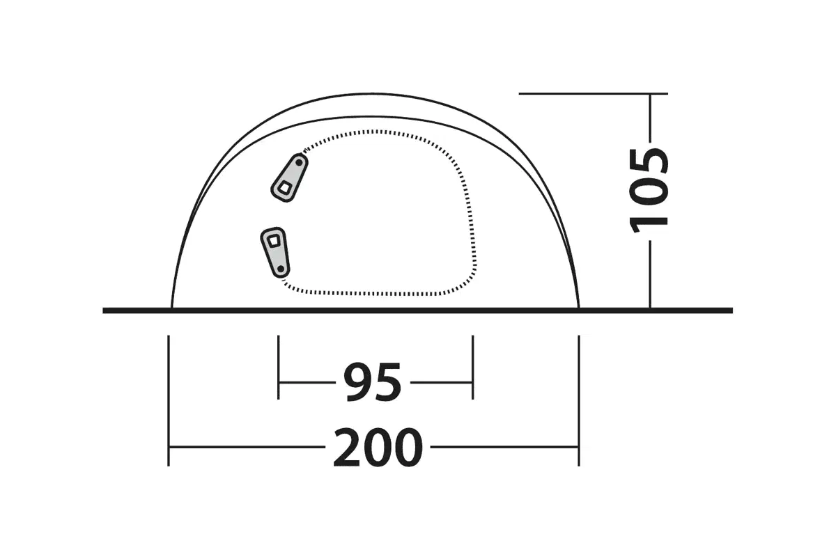 Outwell Nexion 3 Pop Up Tent - Forest - Image 9