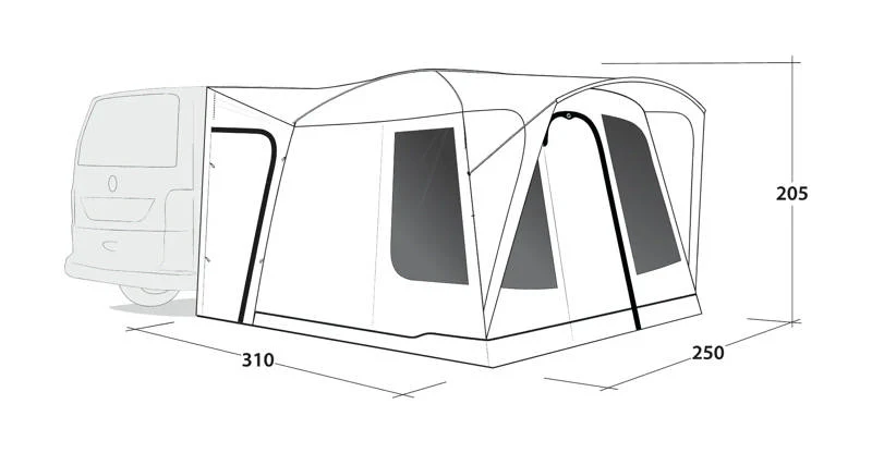 Outwell Pine Hills Drive Away Awning - Image 2