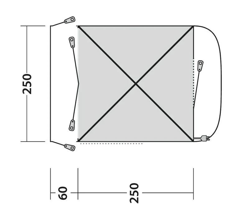 Outwell Pine Hills Drive Away Awning - Image 3