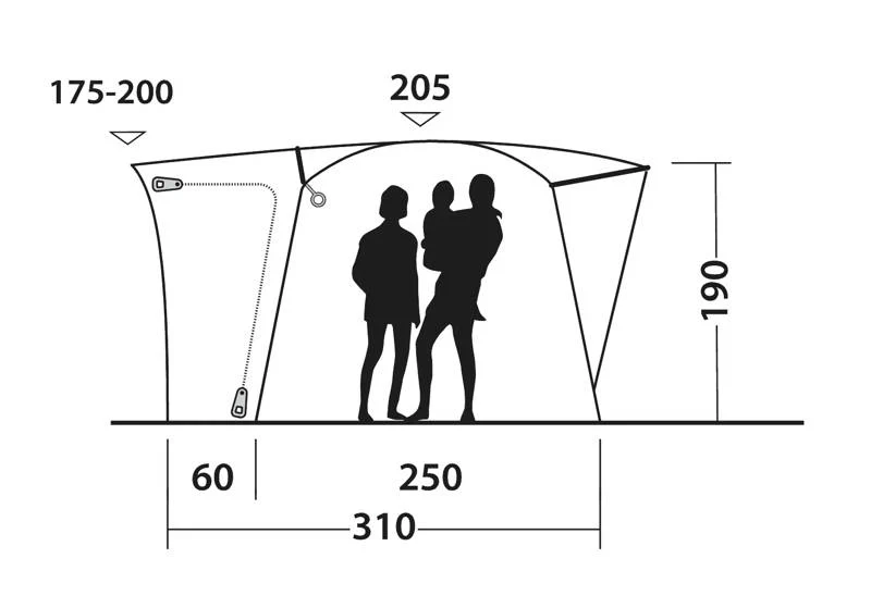 Outwell Pine Hills Drive Away Awning - Image 4