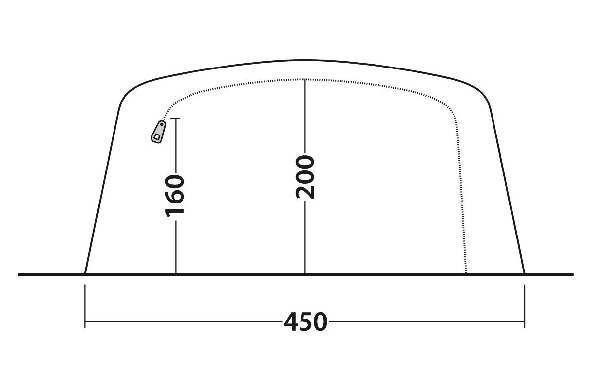 Outwell Queensdale 8PA Inflatable Tent - Image 4