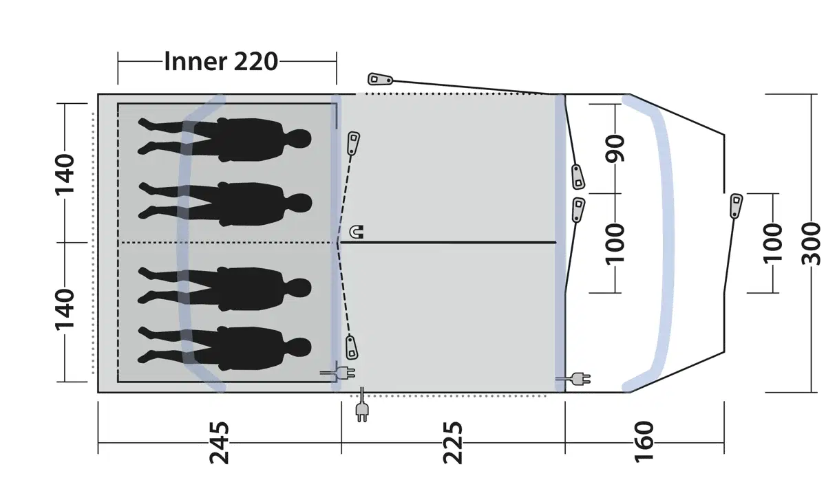 Outwell Sacramento 4 Air Tent 2026 Model - Image 5