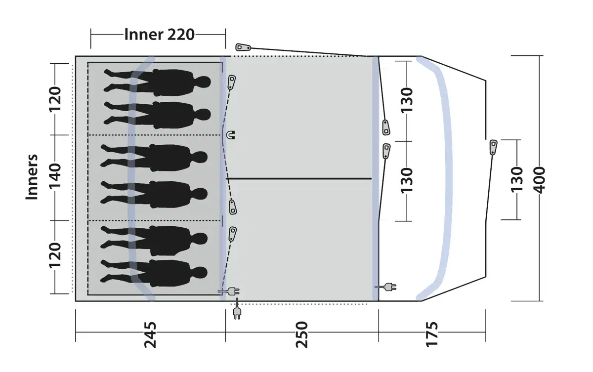 Outwell Sacramento 6 Air Tent 2026 Model - Image 4
