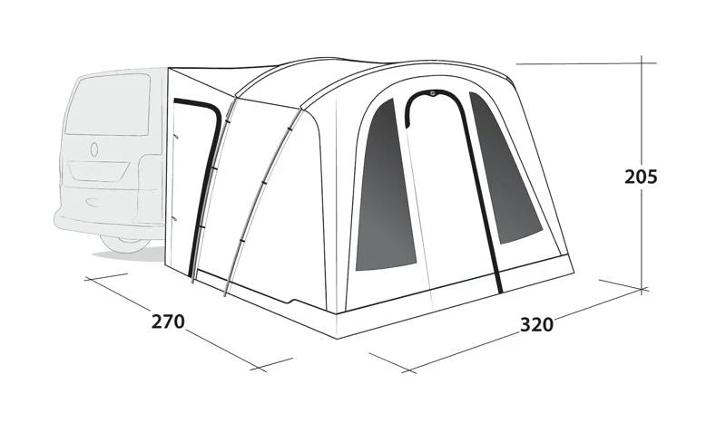 Outwell San Diego Drive Away Awning - Image 2