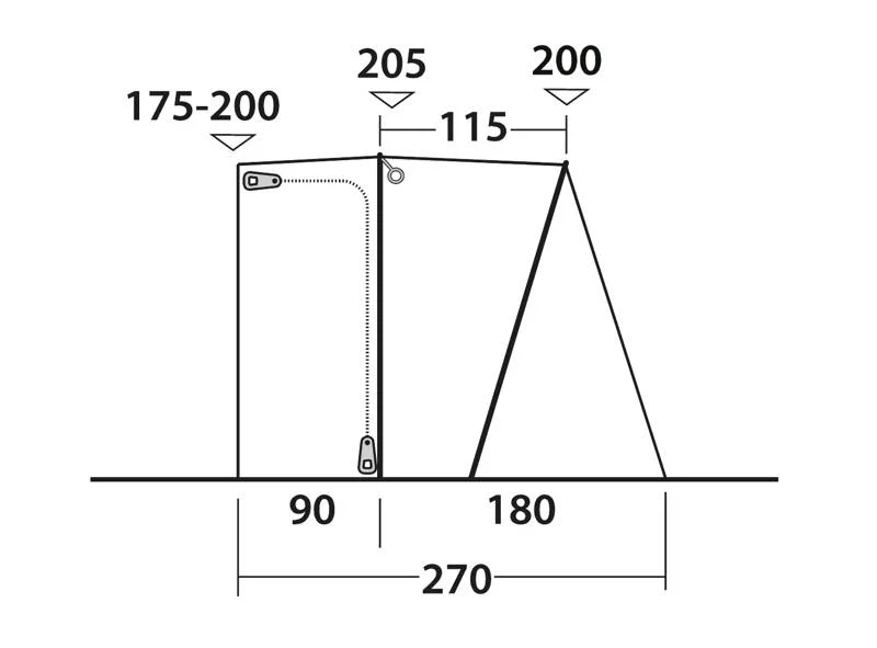 Outwell San Diego Drive Away Awning - Image 4