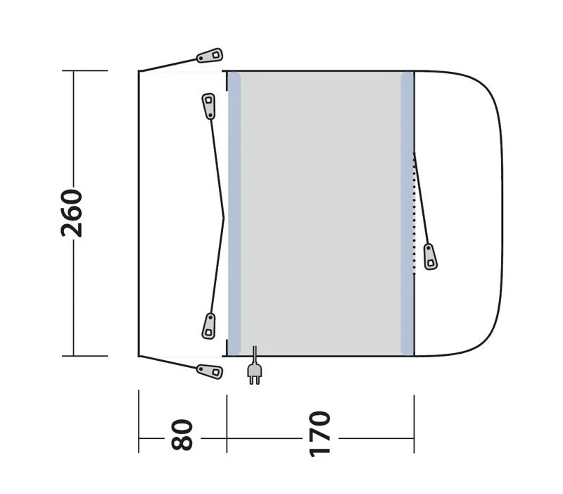 Outwell Santa Monica Air Drive Away Awning - Image 5