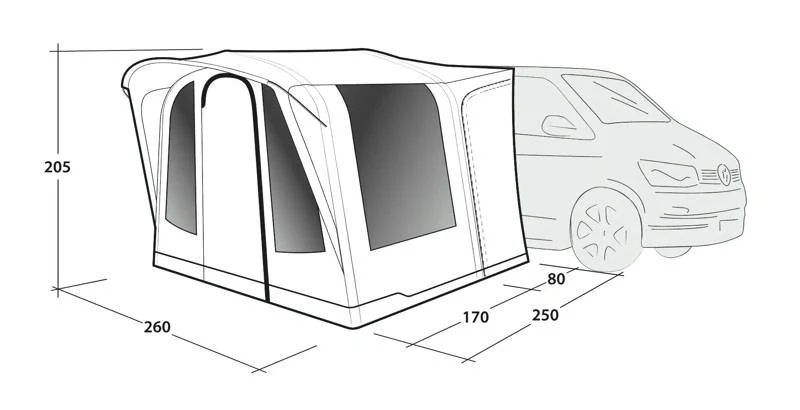 Outwell Santa Monica Air Drive Away Awning - Image 6