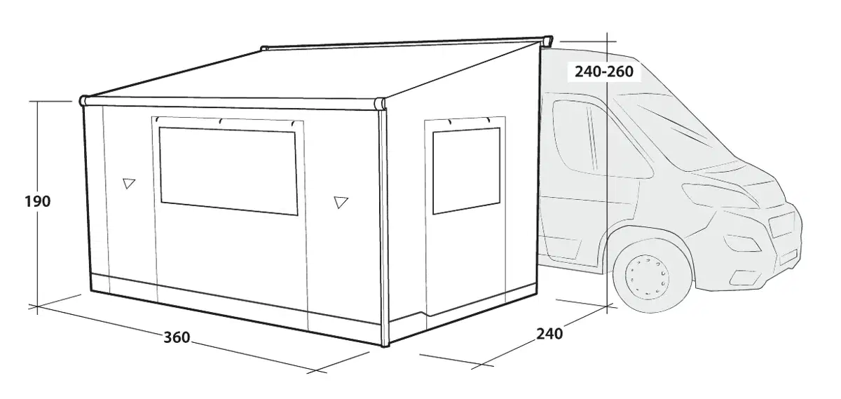 Outwell Sideroads Awning Room - Image 7