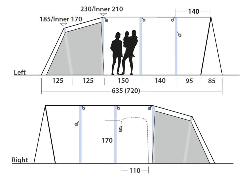 Outwell Vermont 7 Air Tent 2025 - Image 4