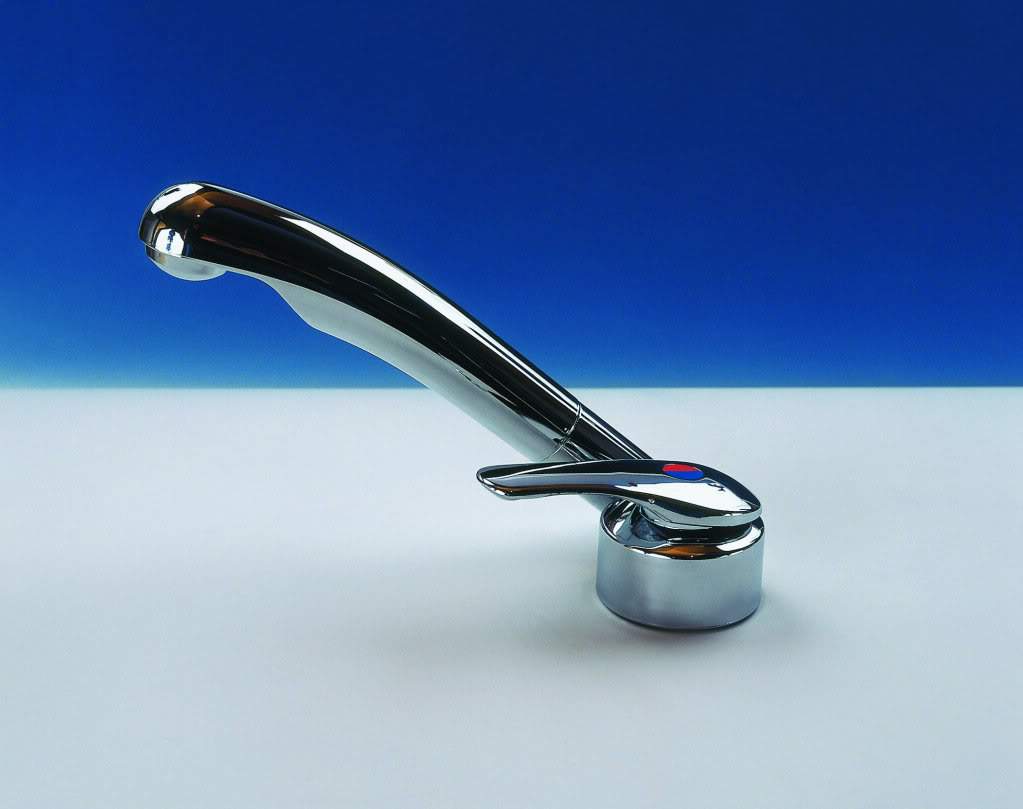 Reich TWIST Mixer Tap Nickel -  Left Hand