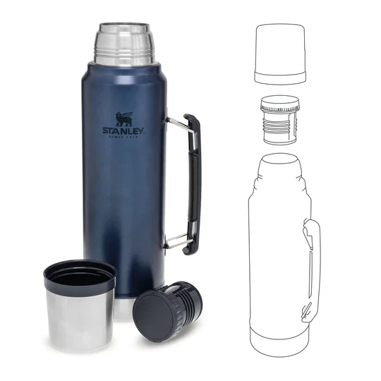 Stanley Classic Legendary Bottle | 1.0L Hammertone Lake - Image 4