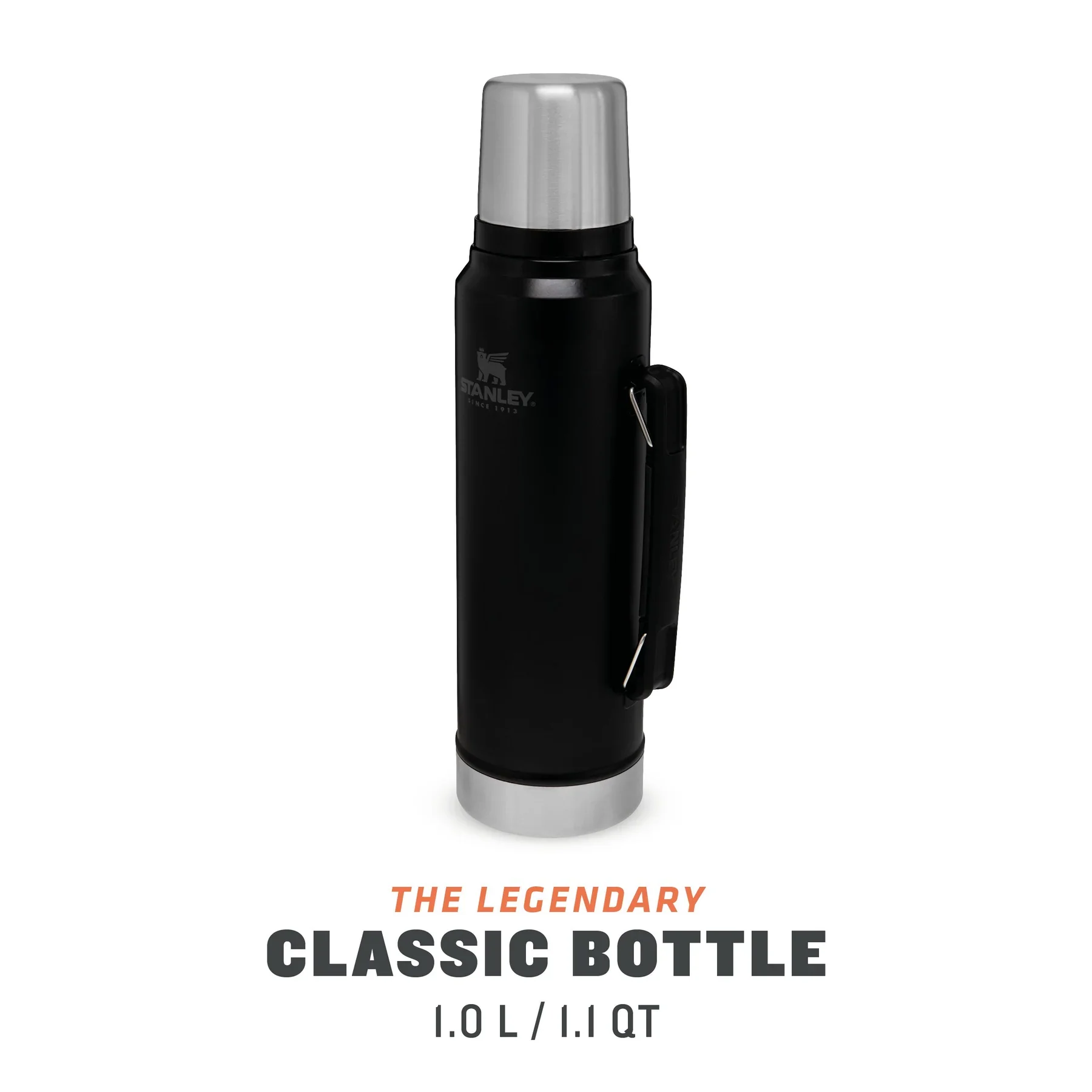 Stanley Classic Legendary Bottle | 1.0L Matte Black - Image 3
