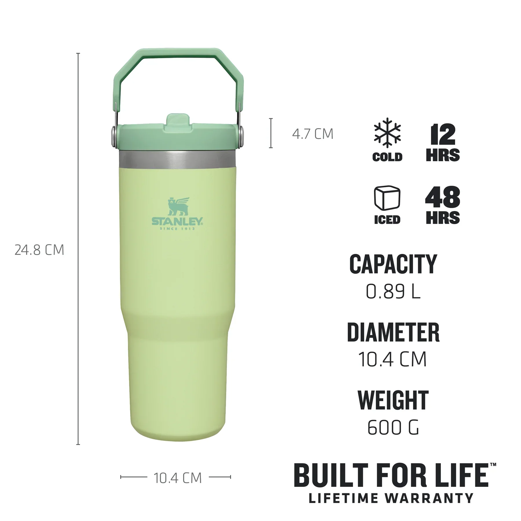 Stanley IceFlow™ Flip Straw Tumblers 0.89L - Citron - Image 3