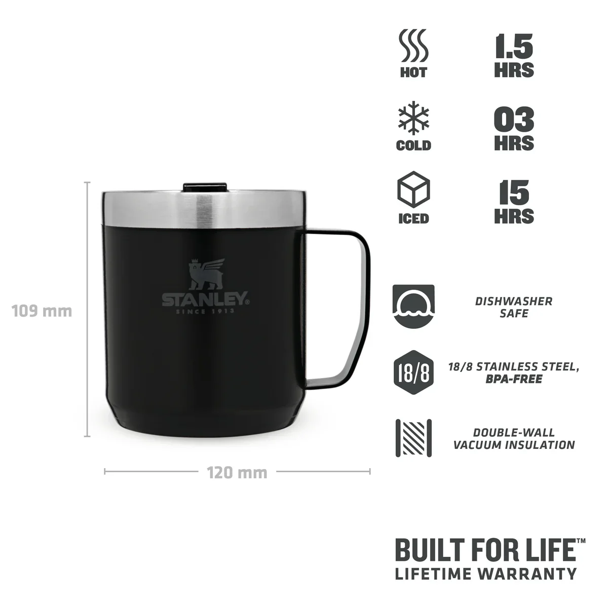 Stanley Legendary Stay Hot Camp Mug 0.35L Plum - Image 3