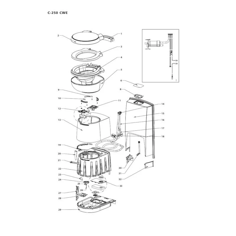 Thetford SC250CWE pump for C-250CWE cassette toilet - Image 2