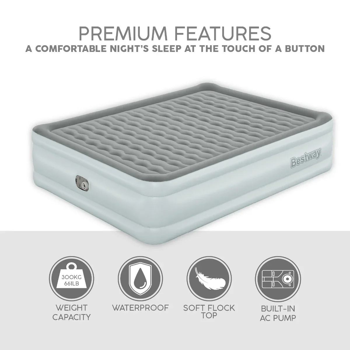 TriTech King Size Airbed with Built-in Pump - Image 4