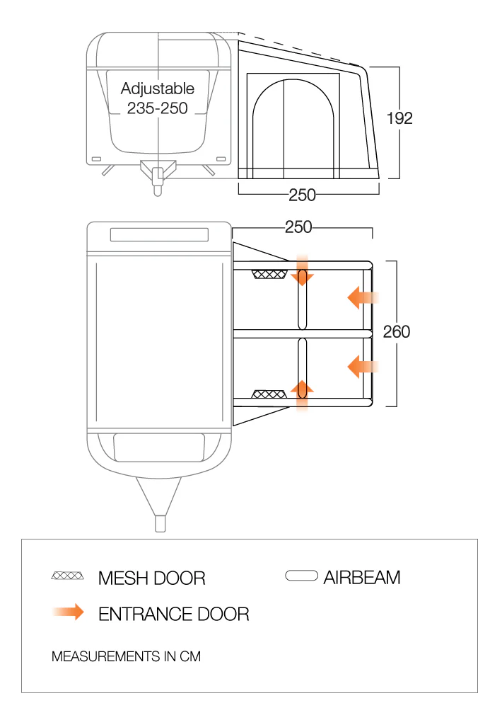 Vango Balletto Air 260 Elements ProShield - Image 2