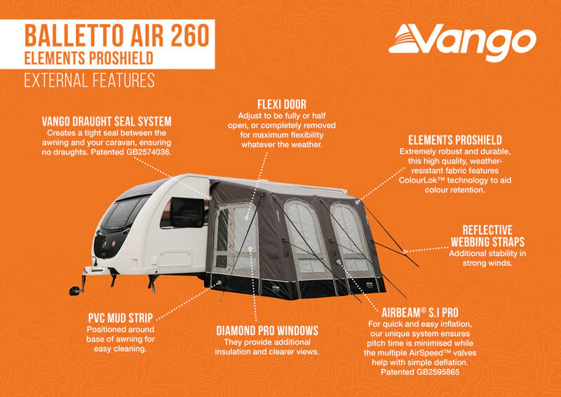 Vango Balletto Air 260 Elements ProShield - Image 3