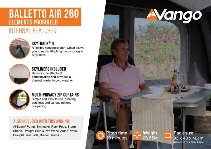 Vango Balletto Air 260 Elements ProShield - Image 4