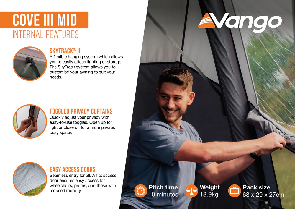 Vango Cove III MID Poled Drive-Away Awning - 2026 - Image 10