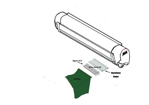 Vango Driveaway Kit for 6mm & 4mm Rails 3m Set (Copy) - Image 4