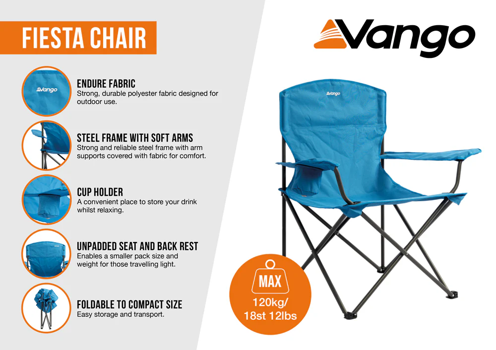 Vango Fiesta Chair Cobalt - Image 7