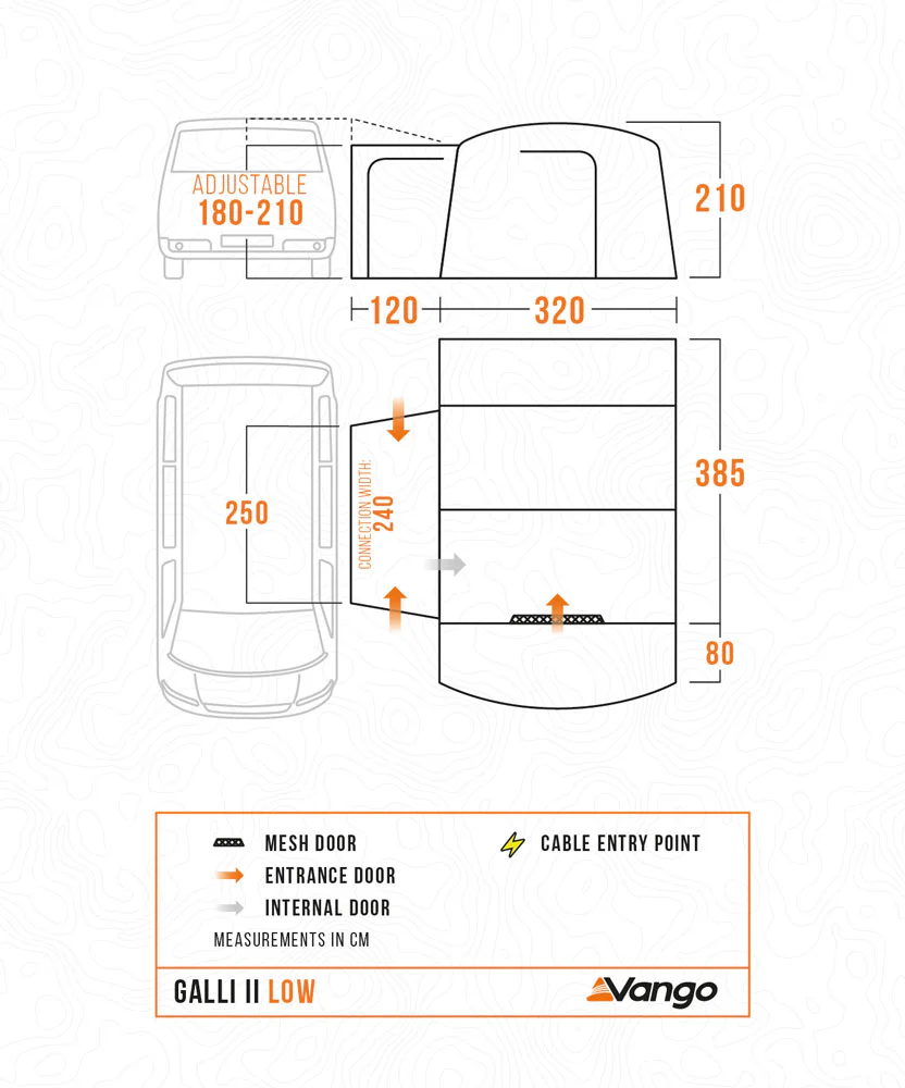 Vango Galli II Low Poled Drive Away Awning - Image 5