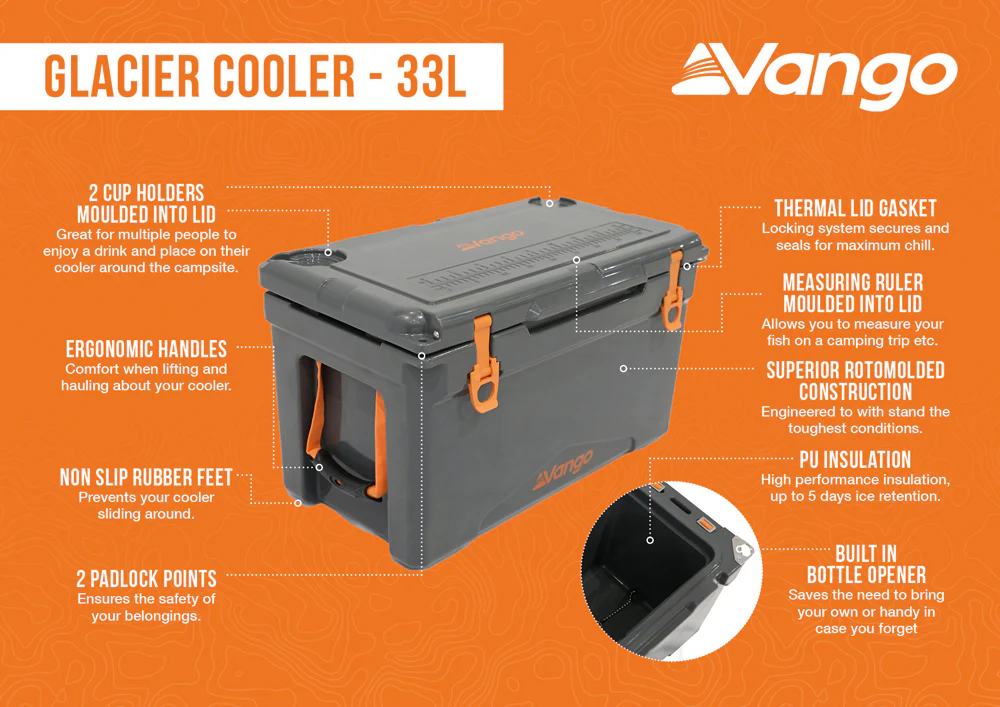 Vango Glacier 33L Cool Box - Image 2