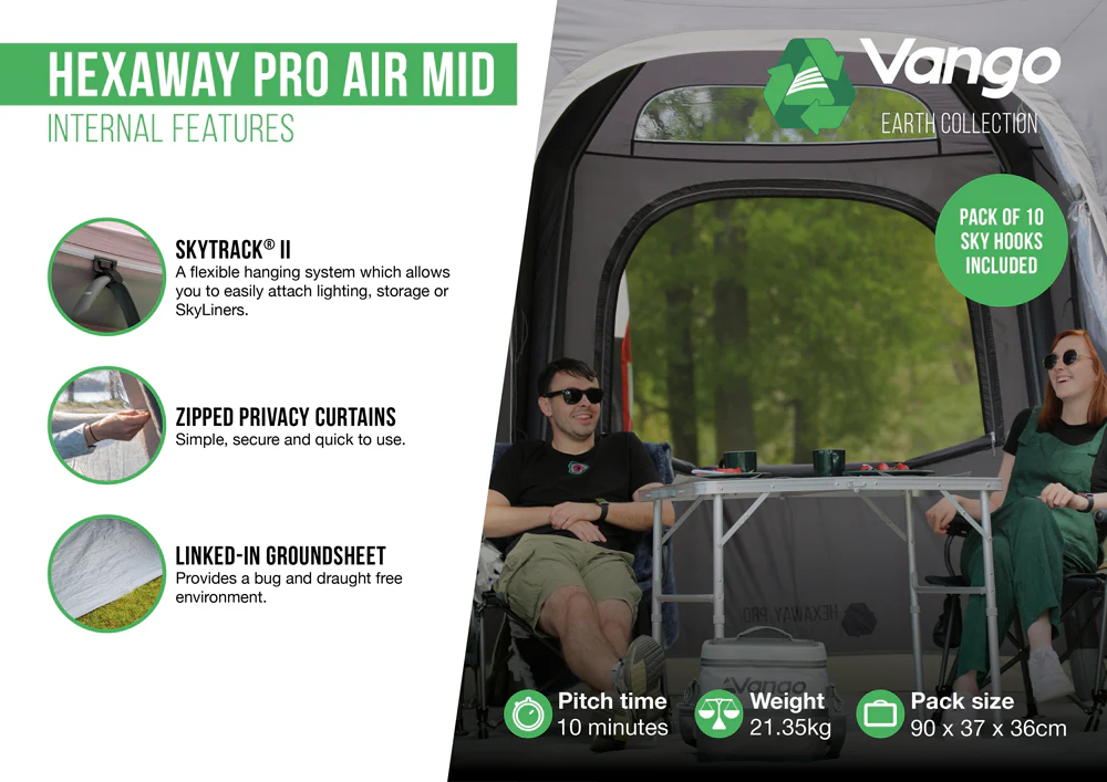 Vango HexAway Pro Air Mid DriveAway Awning - Image 7