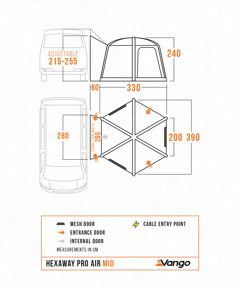 Vango HexAway Pro Air Mid DriveAway Awning - Image 9