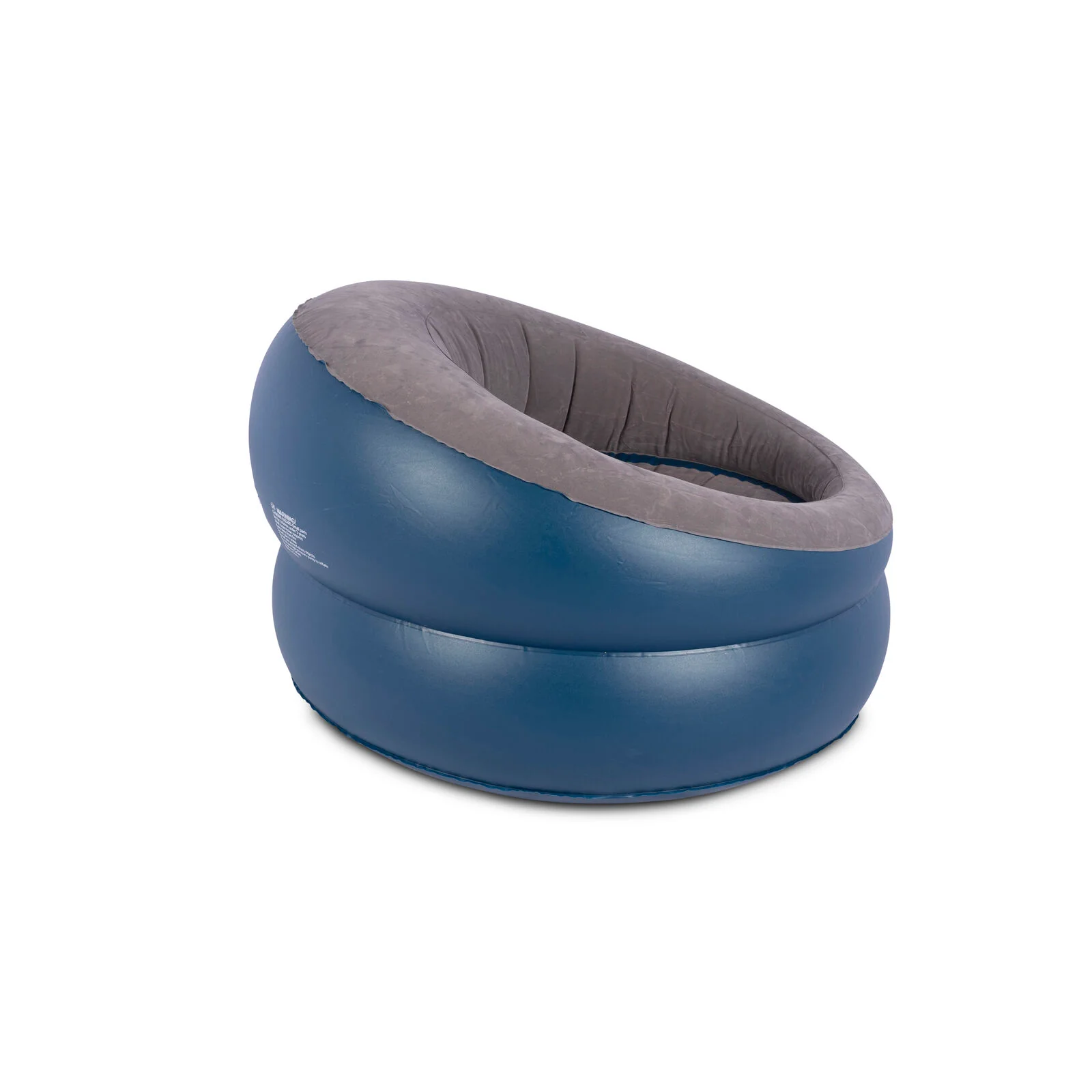 Vango Inflatable Donut Flocked Chair - Dark Blue - Image 2