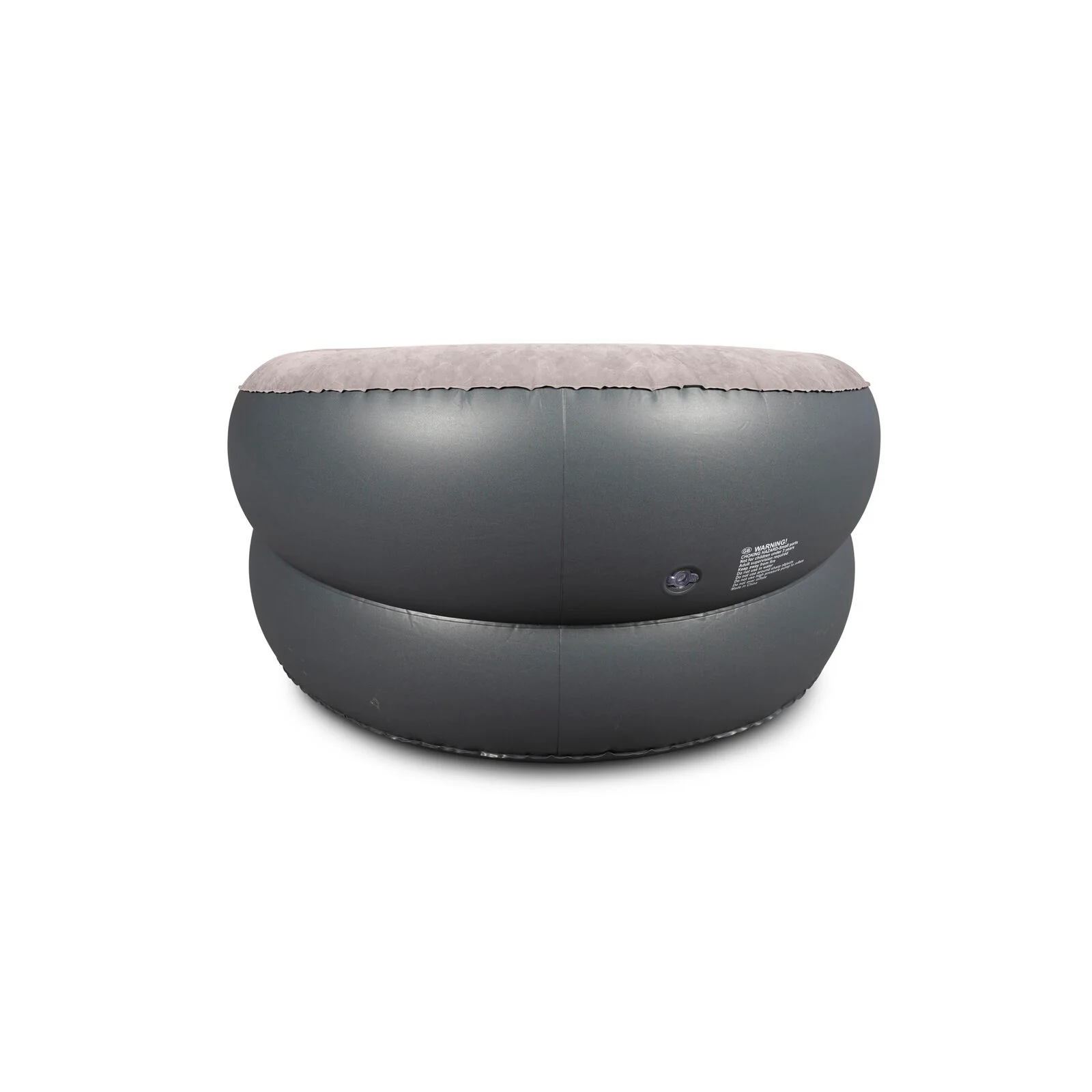 Vango Inflatable Donut Flocked Chair - Dark Grey - Image 3