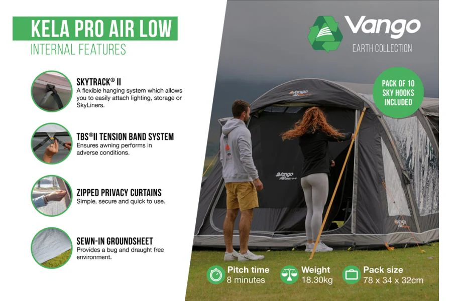 Vango Kela Pro Air Low Drive Away Awning - Image 3