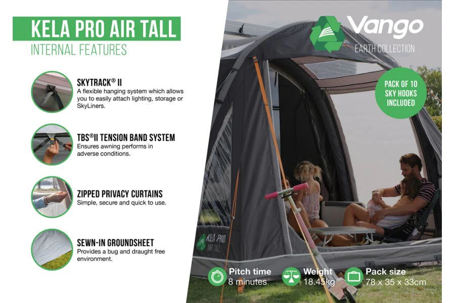 Vango Kela Pro Air Tall Drive Away Awning - Image 3