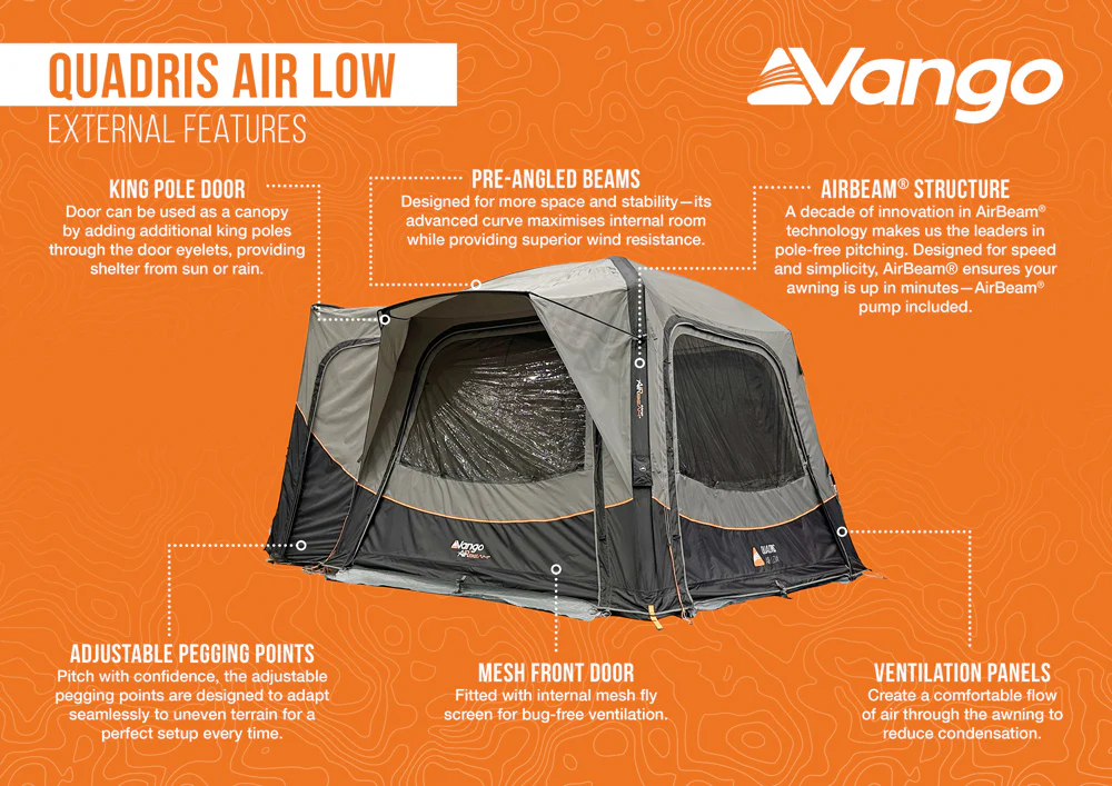 Vango Quadris Air Low Drive Away Awning - Image 7