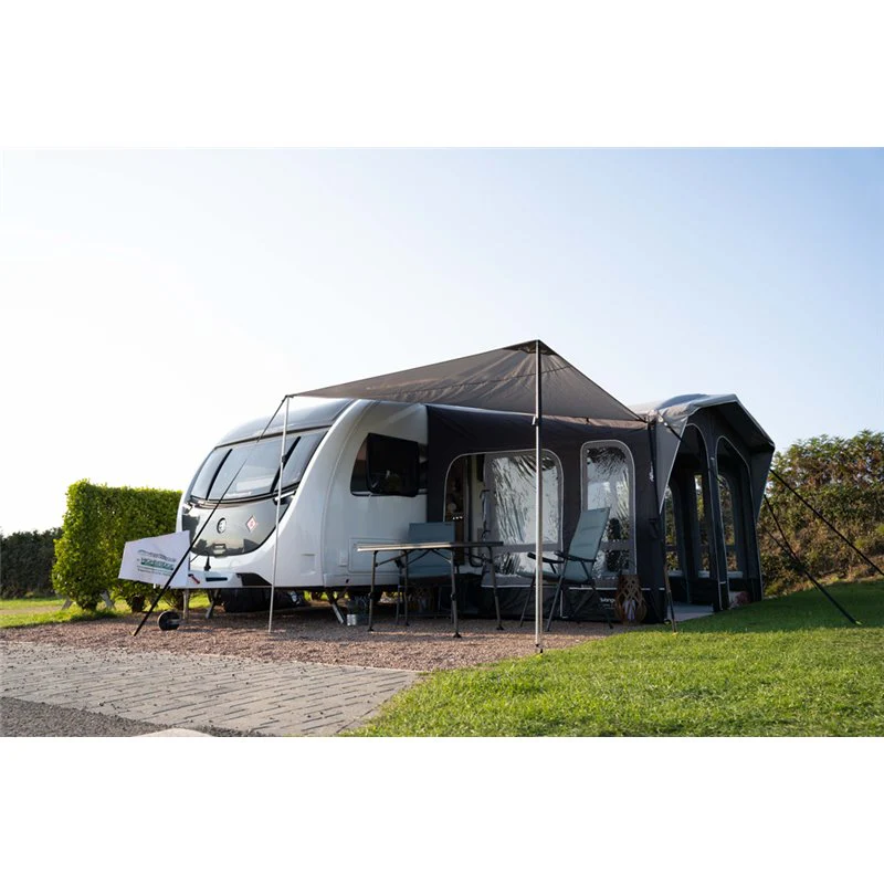 Vango Riviera Air Awning 390 Elements TC Package With Free Tall Annex Elements TC - Riviera, Caravan Awning Side Canopy and CP225 - Breathable Fitted Carpet - Riviera 390 - Image 12